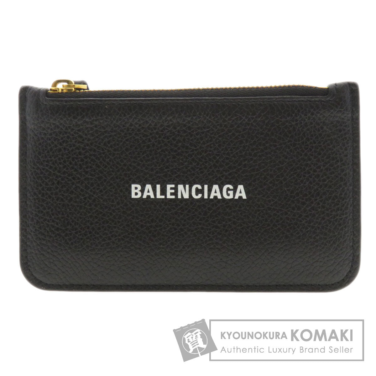 BALENCIAGA 594214 Logo motif coin purse Calf Ladies [Used]