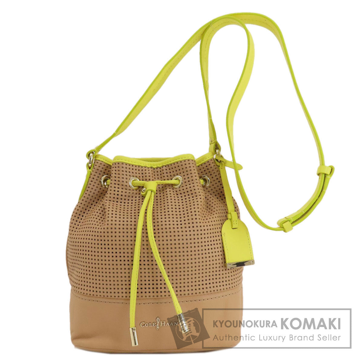 Cole Haan logo Shoulder Bag Leather Ladies [Used]