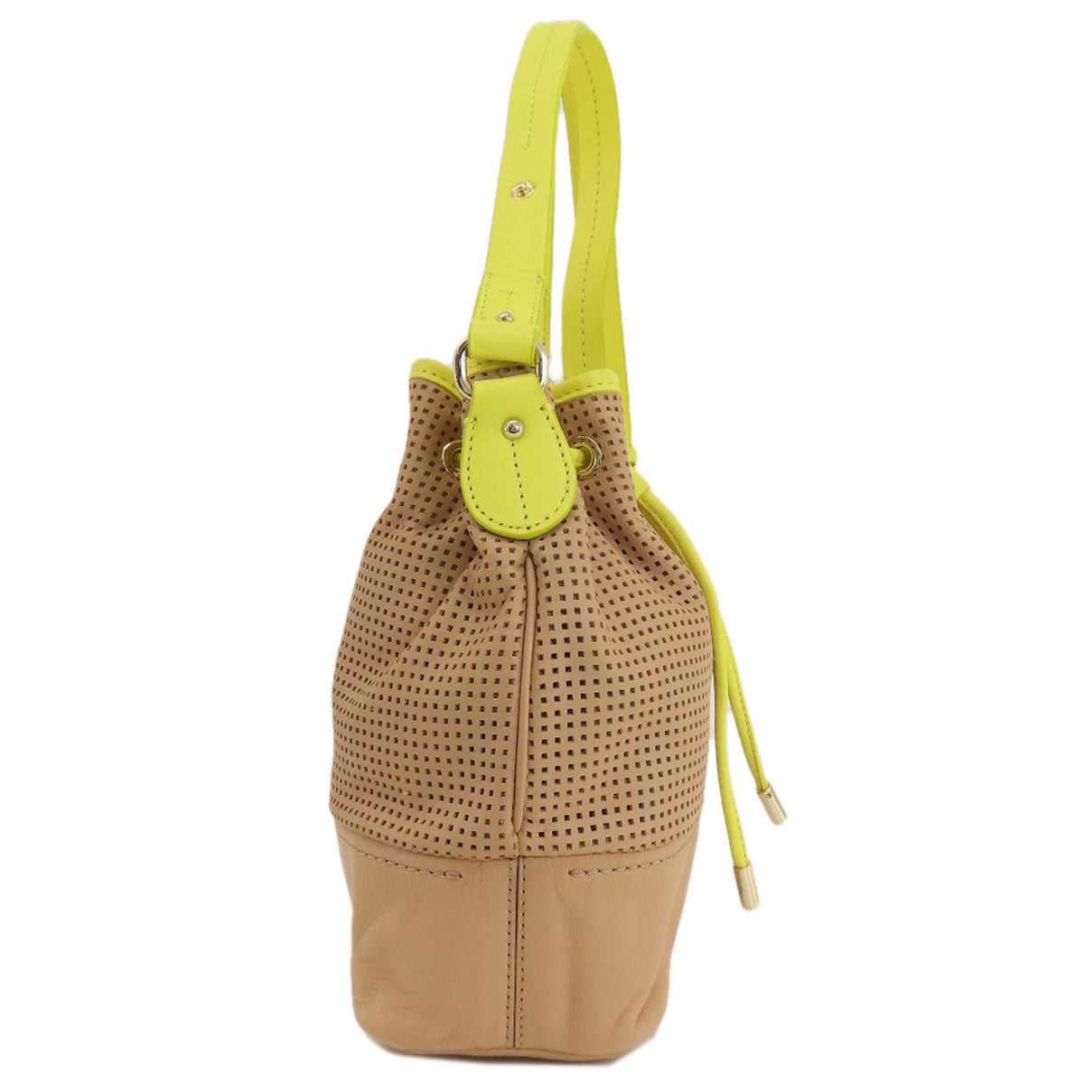 Cole Haan logo Shoulder Bag Leather Ladies [Used]