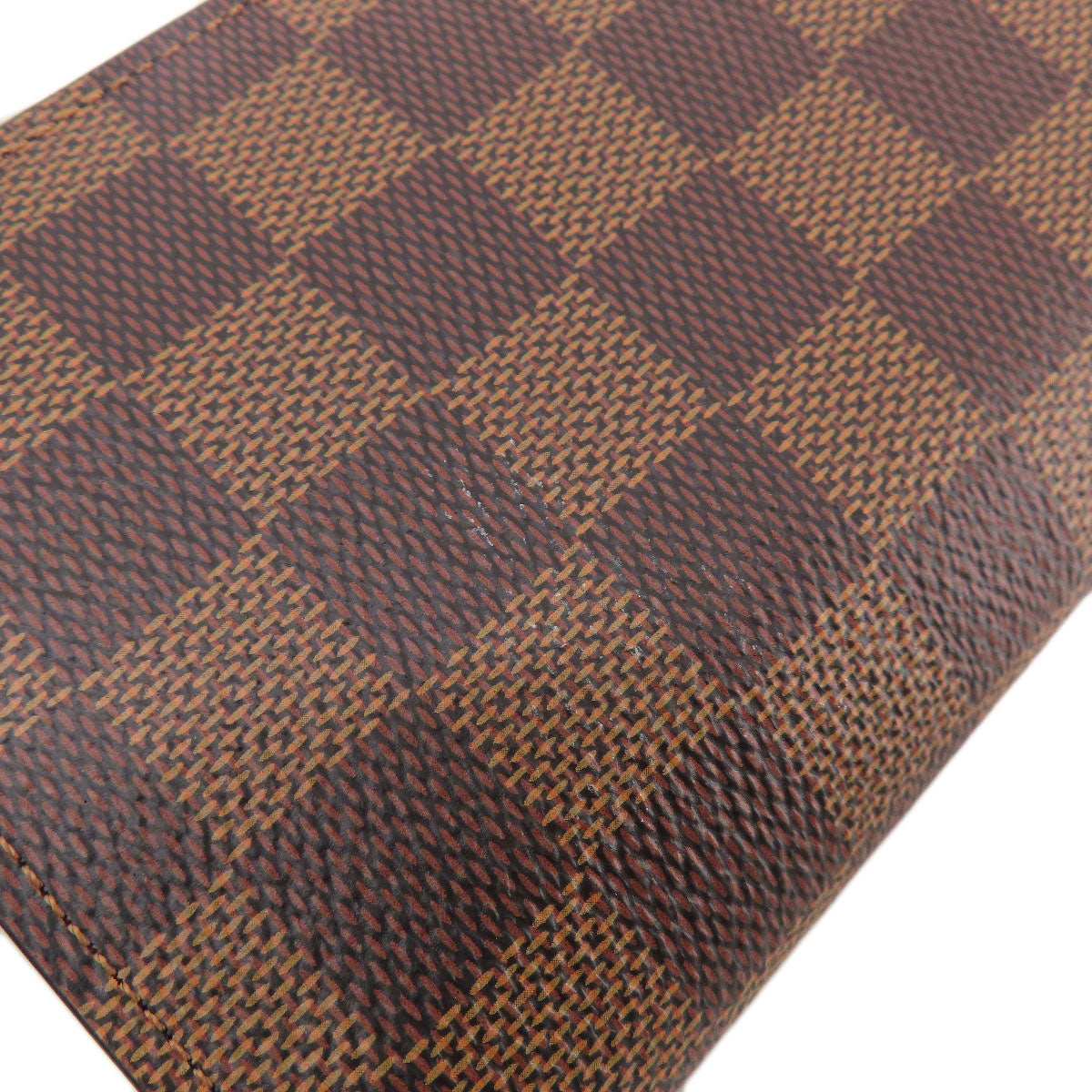 LOUIS VUITTON  N60017 Long wallet (with coin pocket) Portefeiulle Braza Damier Ebene Damier canvas Ladies