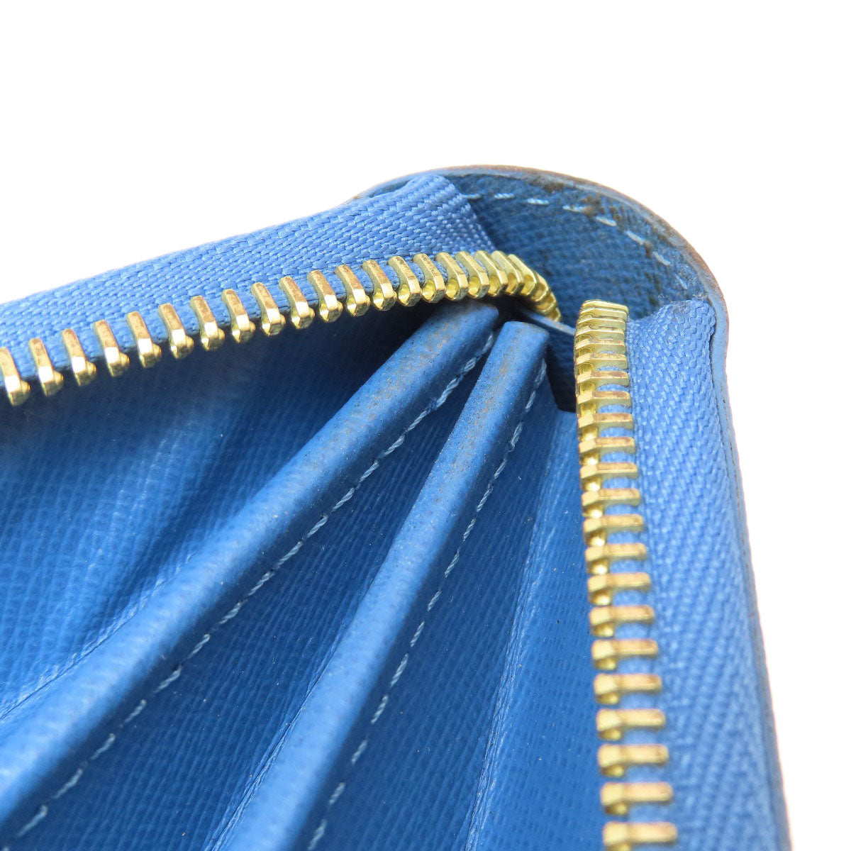 LOUIS VUITTON M63894 Zippy Wallet Monogram Blue Jean Long wallet (with coin pocket) Monogram canvas Ladies [Used]