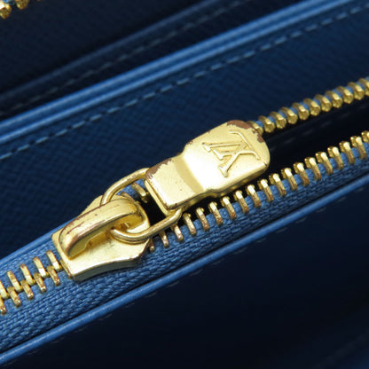 LOUIS VUITTON M63894 Zippy Wallet Monogram Blue Jean Long wallet (with coin pocket) Monogram canvas Ladies [Used]