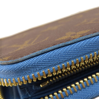 LOUIS VUITTON M63894 Zippy Wallet Monogram Blue Jean Long wallet (with coin pocket) Monogram canvas Ladies [Used]