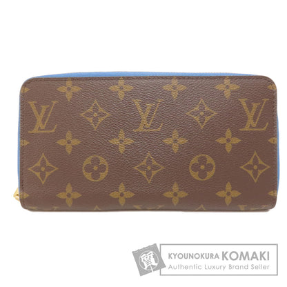 LOUIS VUITTON M63894 Zippy Wallet Monogram Blue Jean Long wallet (with coin pocket) Monogram canvas Ladies [Used]