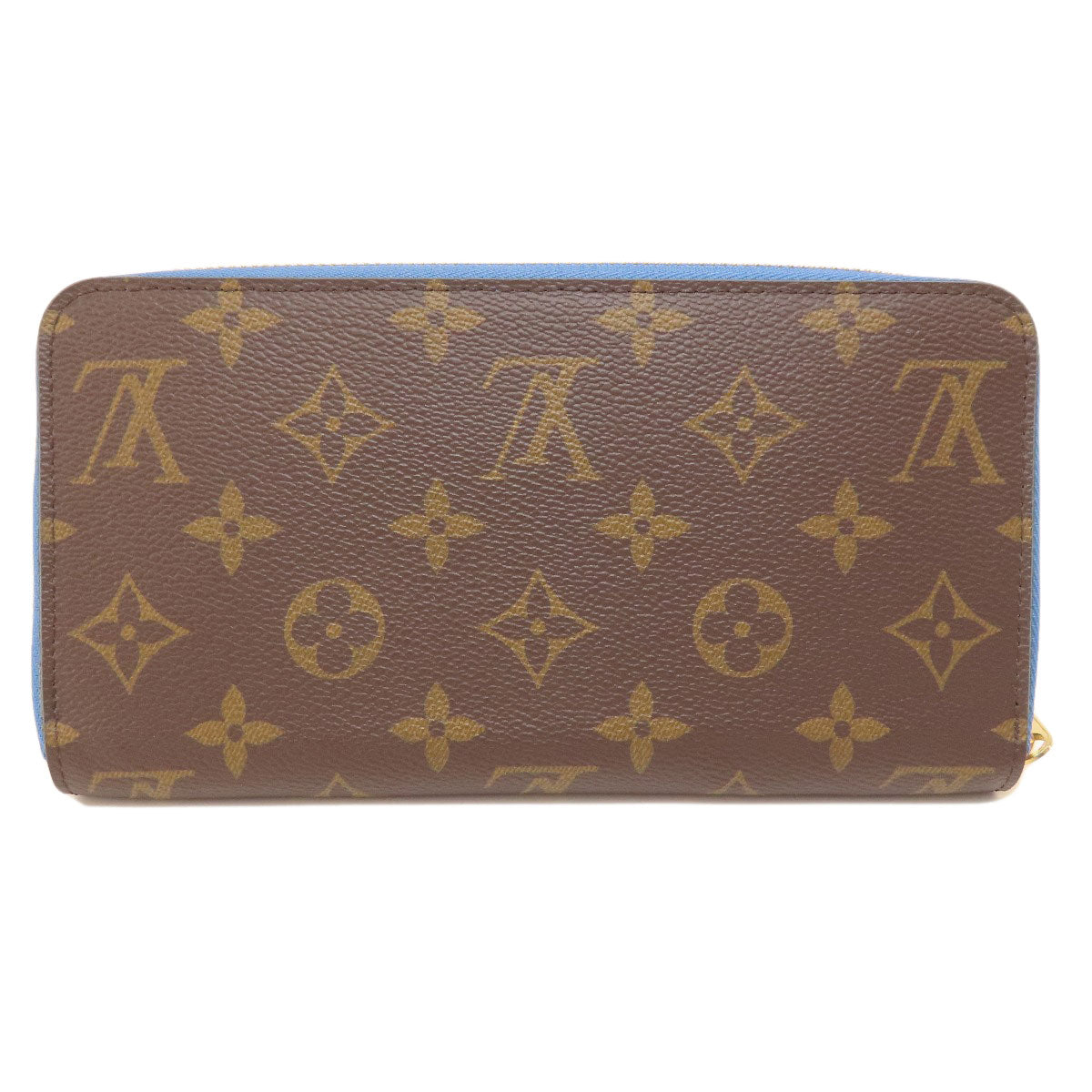 LOUIS VUITTON M63894 Zippy Wallet Monogram Blue Jean Long wallet (with coin pocket) Monogram canvas Ladies [Used]