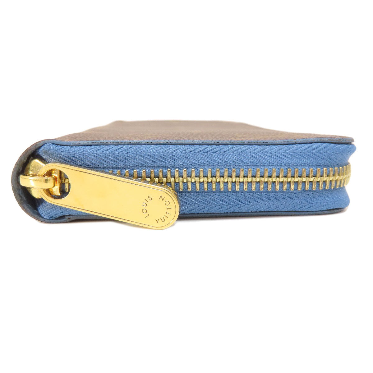 LOUIS VUITTON M63894 Zippy Wallet Monogram Blue Jean Long wallet (with coin pocket) Monogram canvas Ladies [Used]