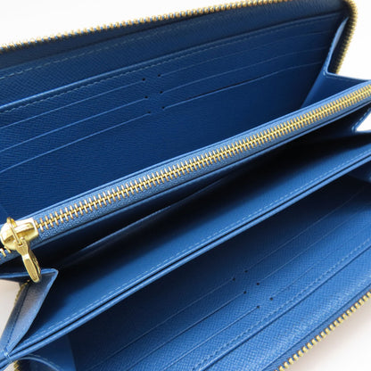 LOUIS VUITTON M63894 Zippy Wallet Monogram Blue Jean Long wallet (with coin pocket) Monogram canvas Ladies [Used]