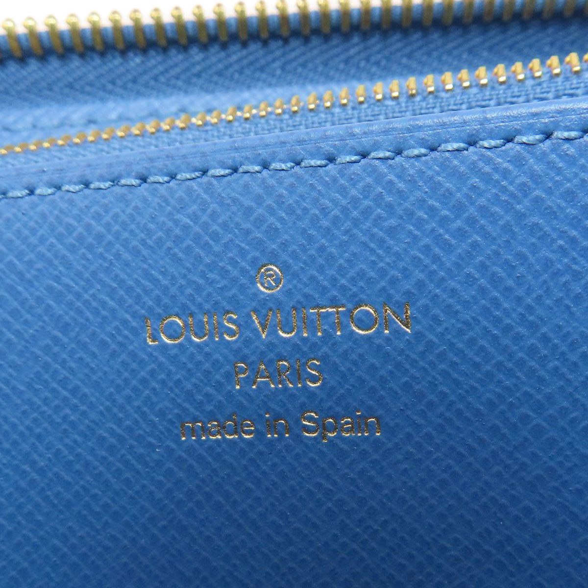 LOUIS VUITTON M63894 Zippy Wallet Monogram Blue Jean Long wallet (with coin pocket) Monogram canvas Ladies [Used]