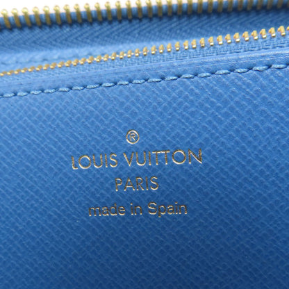 LOUIS VUITTON M63894 Zippy Wallet Monogram Blue Jean Long wallet (with coin pocket) Monogram canvas Ladies [Used]