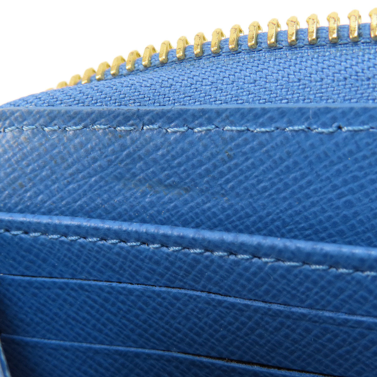 LOUIS VUITTON M63894 Zippy Wallet Monogram Blue Jean Long wallet (with coin pocket) Monogram canvas Ladies [Used]