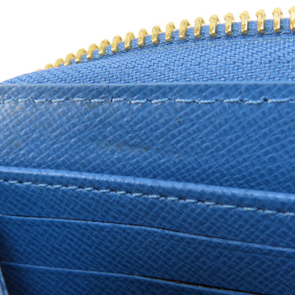 LOUIS VUITTON M63894 Zippy Wallet Monogram Blue Jean Long wallet (with coin pocket) Monogram canvas Ladies [Used]