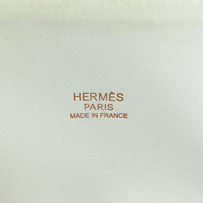 HERMES   Handbag Bolide31 White GoldHardware Taurillon Clemence Ladies