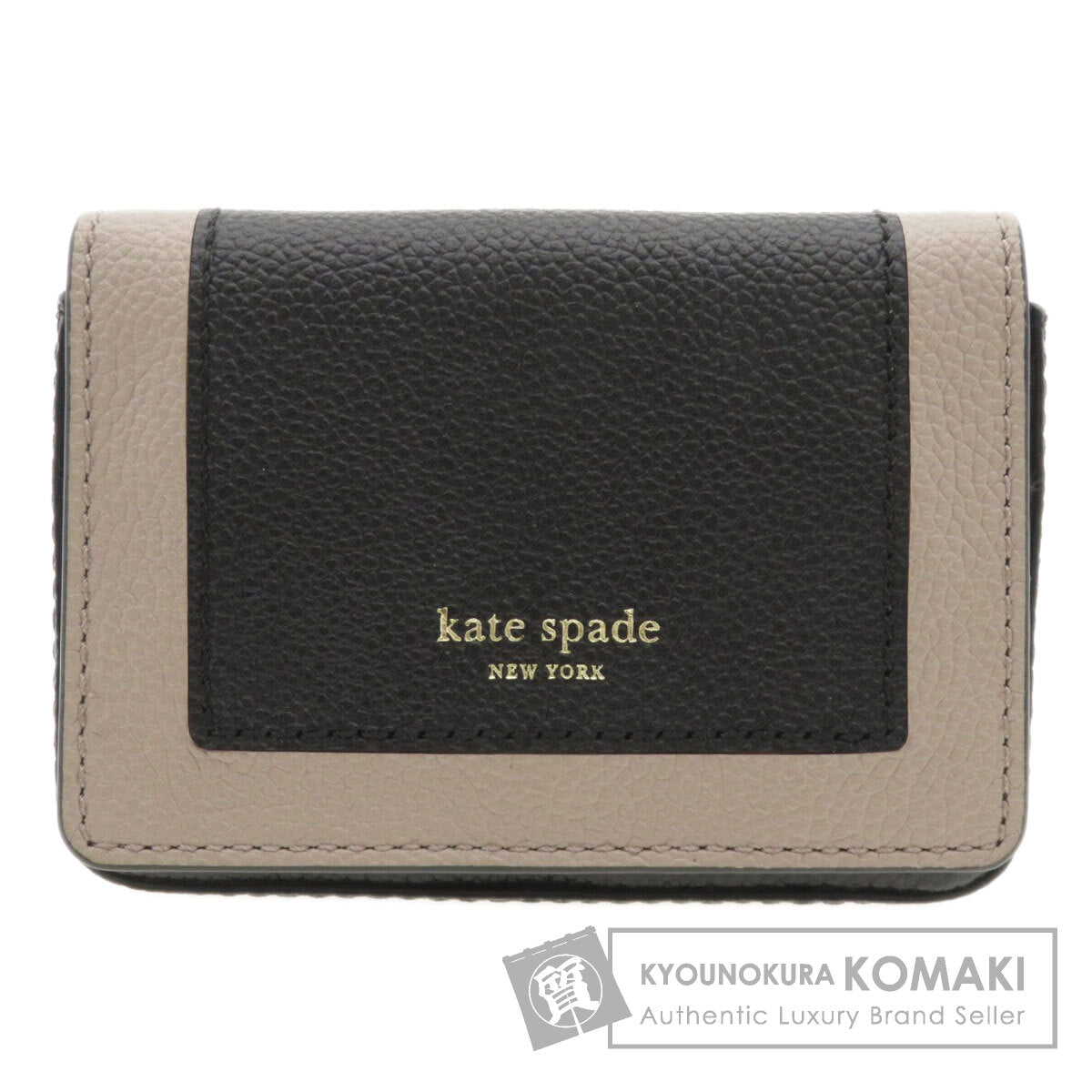 kate spade Logo motif Card Case Calf Ladies [Used]