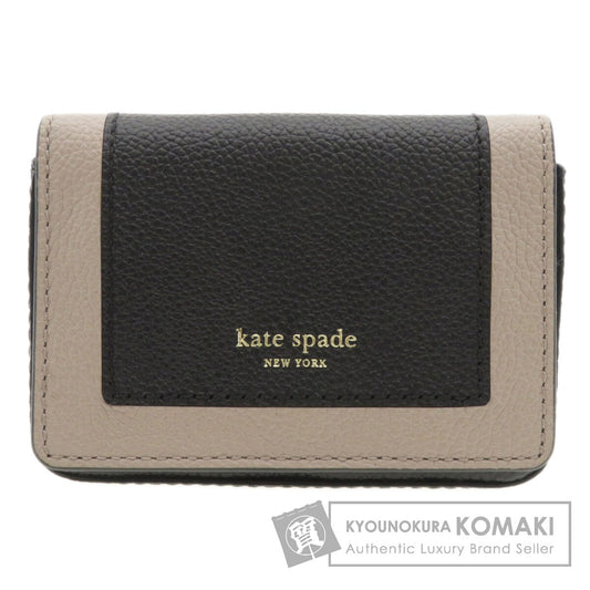 kate spade Logo motif Card Case Calf Ladies [Used]