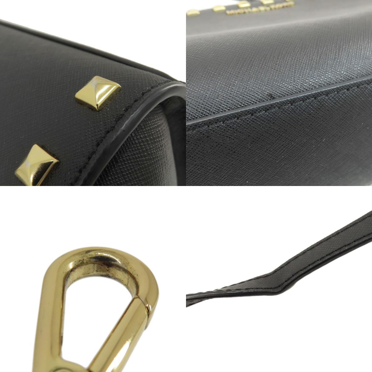 Michael Kors Long Shoulder Studs Shoulder Bag Leather Ladies [Used]