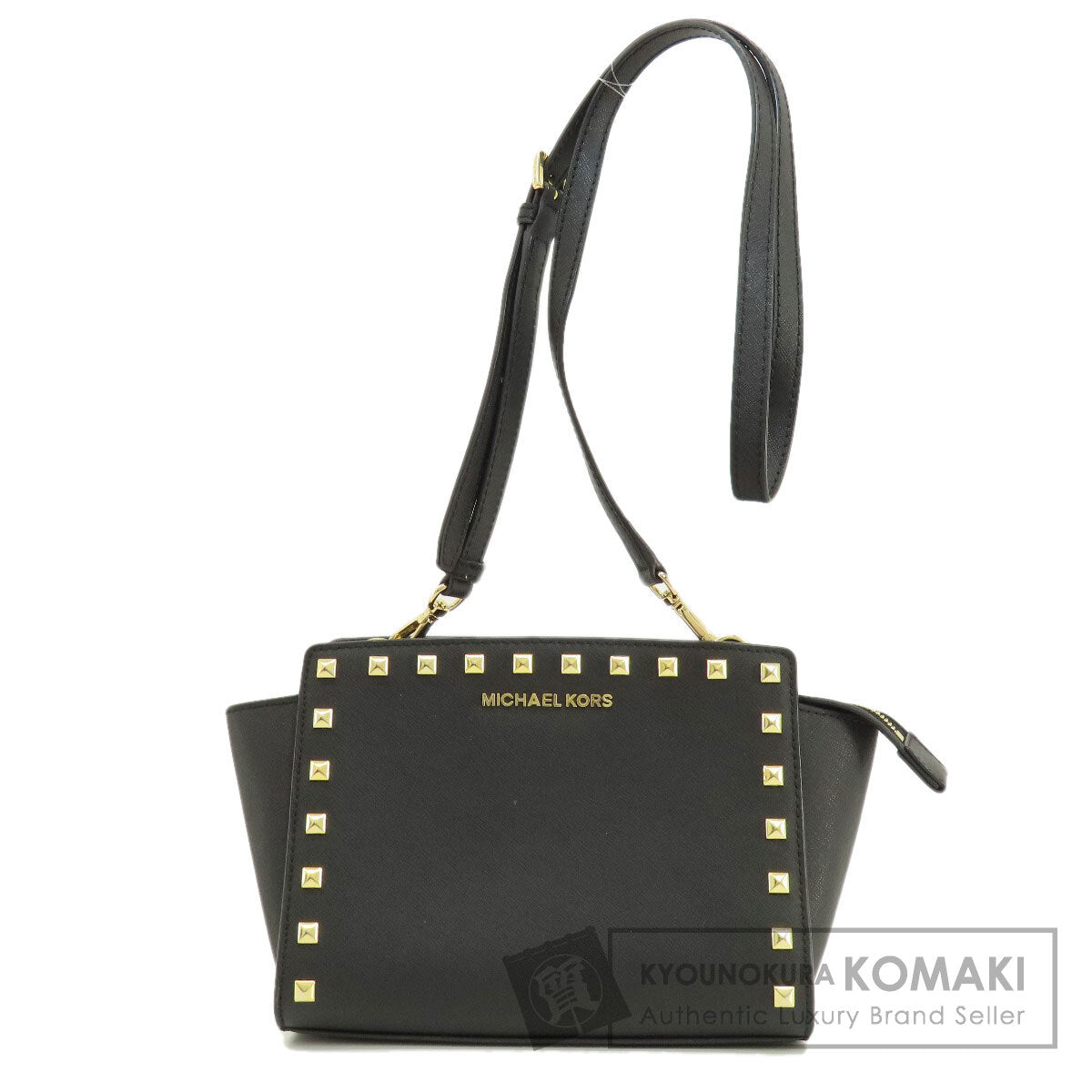 Michael Kors Long Shoulder Studs Shoulder Bag Leather Ladies [Used]