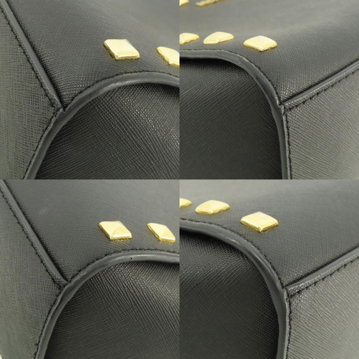 Michael Kors Long Shoulder Studs Shoulder Bag Leather Ladies [Used]