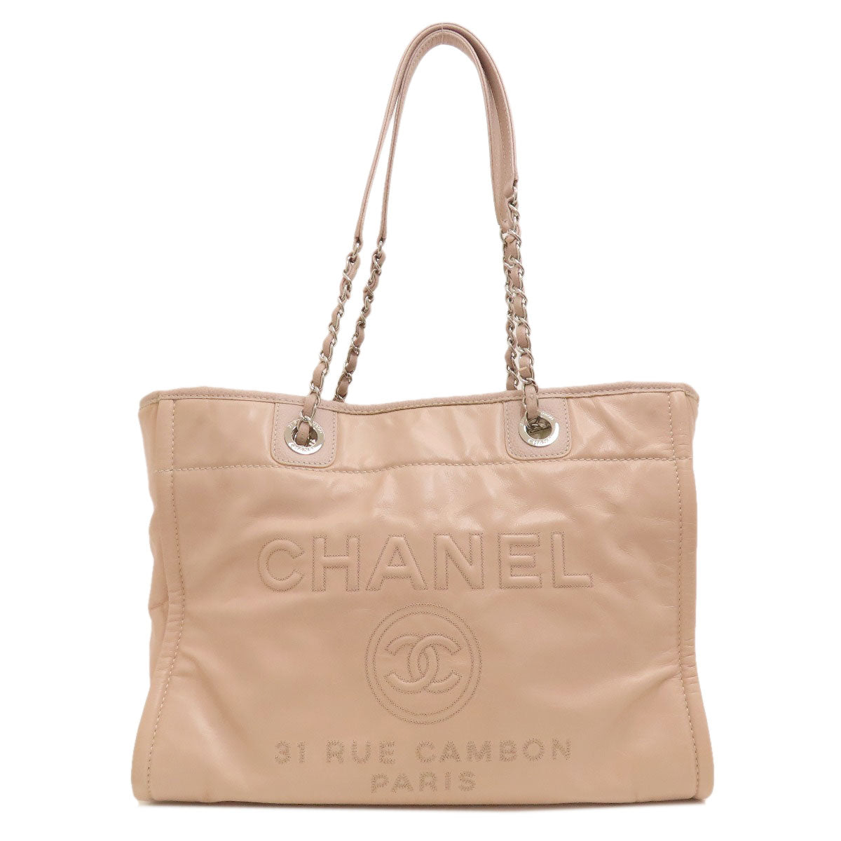 CHANEL   Tote Bag Deauville MM Calf Ladies