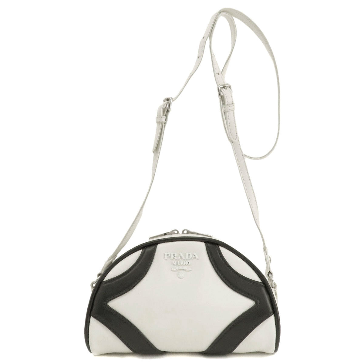 PRADA  1BH140 Shoulder Bag Bowling Leather Ladies