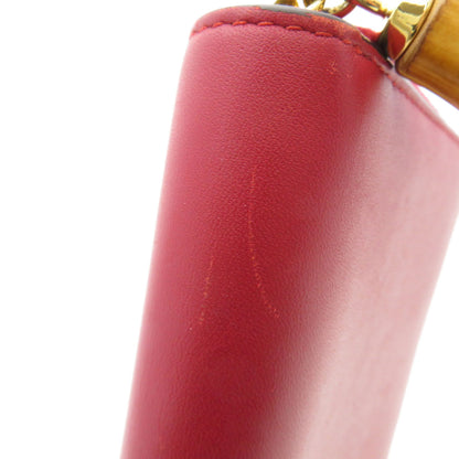 GUCCI 453158 Bamboo Long wallet (with coin pocket) Calf Ladies [Used]