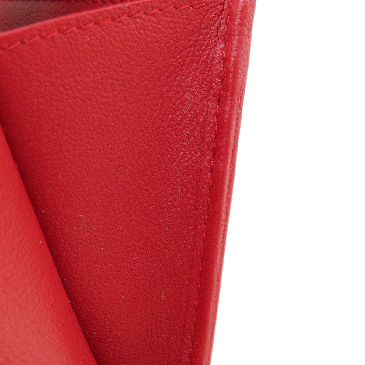 YVES SAINT LAURENT logo Long wallet (with coin pocket) Leather Ladies [Used]