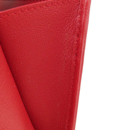 YVES SAINT LAURENT logo Long wallet (with coin pocket) Leather Ladies [Used]