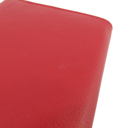 YVES SAINT LAURENT logo Long wallet (with coin pocket) Leather Ladies [Used]