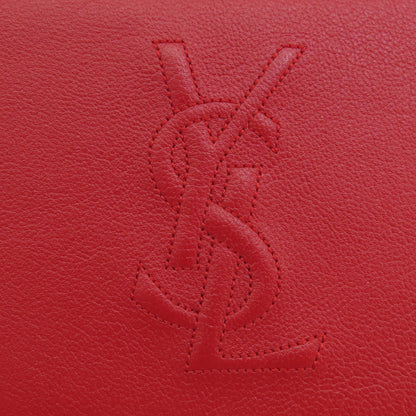 YVES SAINT LAURENT logo Long wallet (with coin pocket) Leather Ladies [Used]
