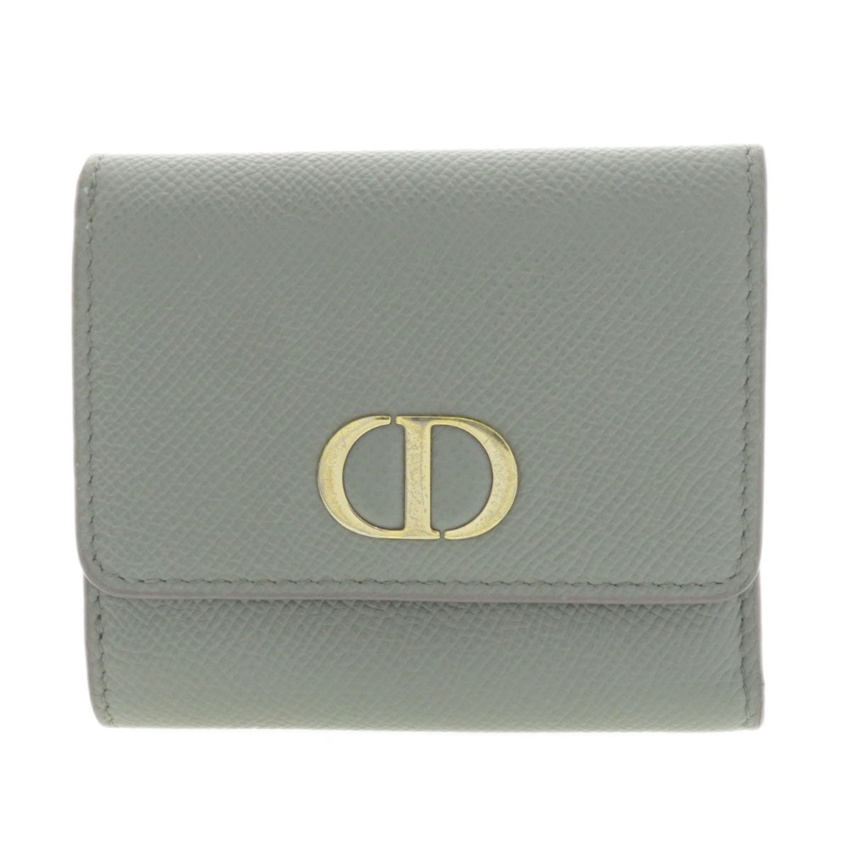 CHRISTIAN DIOR Logo motif mini wallet Bifold Wallet with Coin Pocket Calf Ladies [Used]