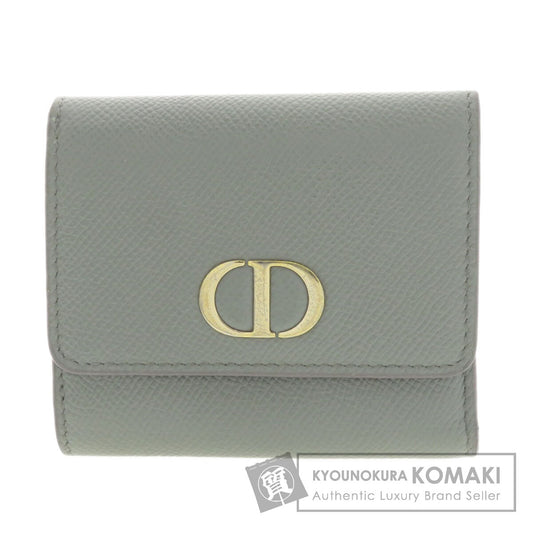 CHRISTIAN DIOR Logo motif mini wallet Bifold Wallet with Coin Pocket Calf Ladies [Used]