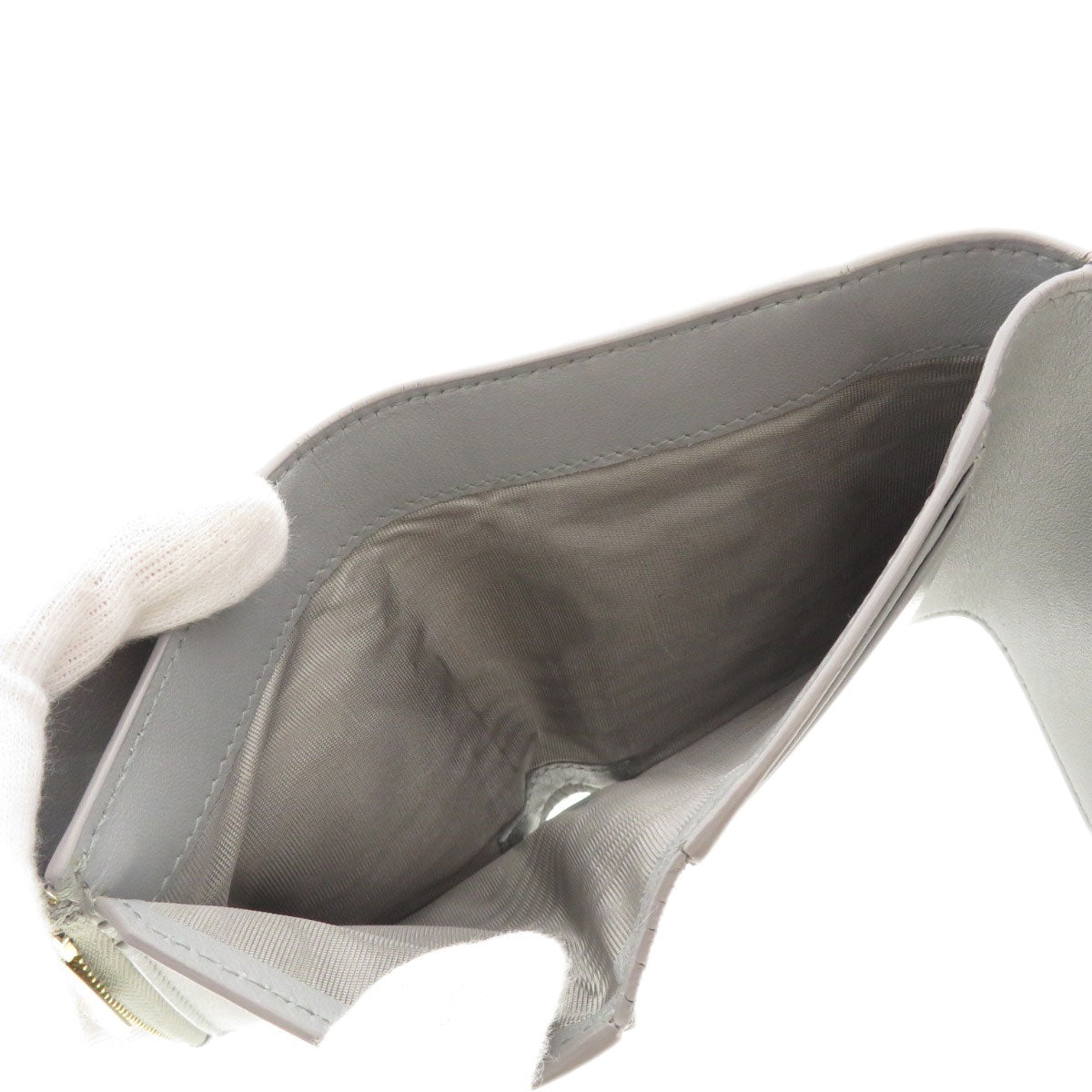 CHRISTIAN DIOR Logo motif mini wallet Bifold Wallet with Coin Pocket Calf Ladies [Used]