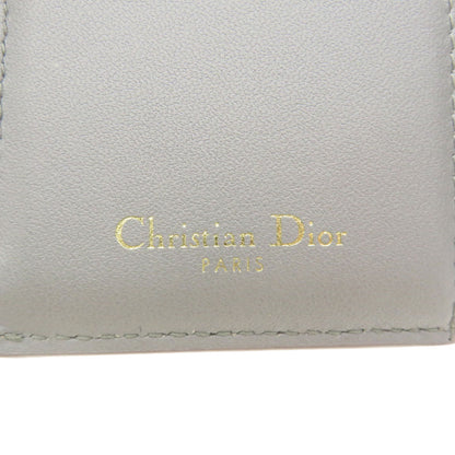 CHRISTIAN DIOR   Bifold Wallet with Coin Pocket Logo motif mini wallet Calf Ladies