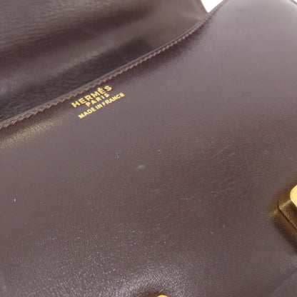 HERMES Constance Brown GoldHardware Shoulder Bag Box calf Ladies [Used]
