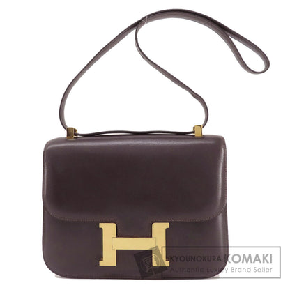 HERMES Constance Brown GoldHardware Shoulder Bag Box calf Ladies [Used]