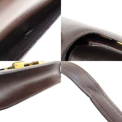HERMES Constance Brown GoldHardware Shoulder Bag Box calf Ladies [Used]