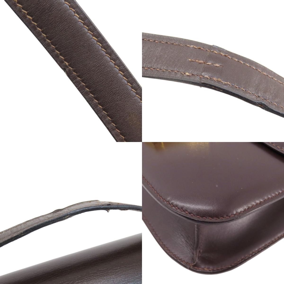 HERMES Constance Brown GoldHardware Shoulder Bag Box calf Ladies [Used]