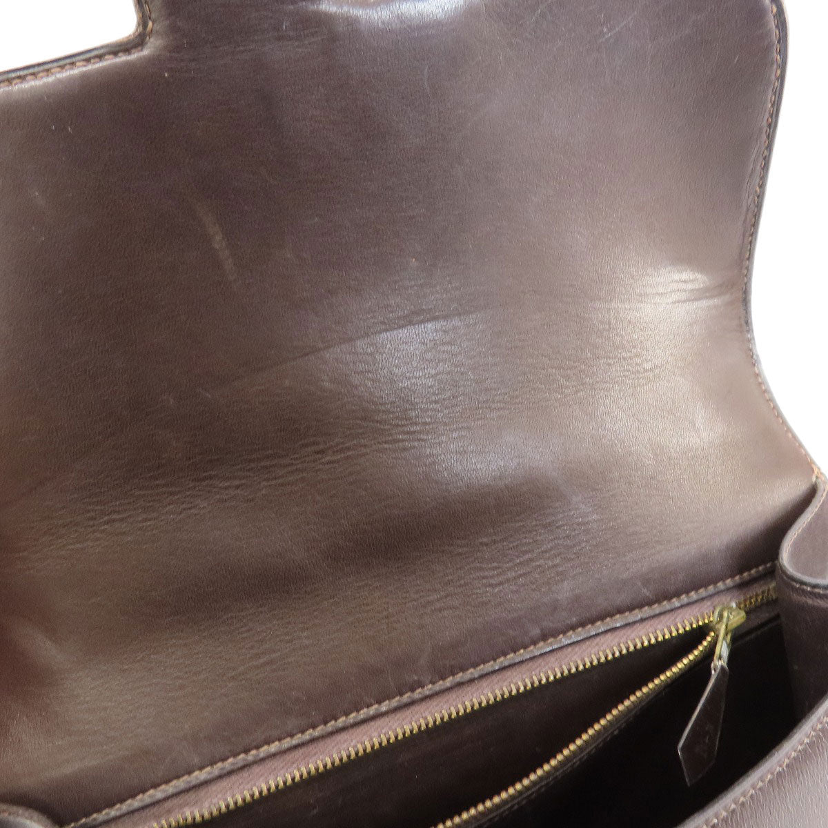 HERMES Constance Brown GoldHardware Shoulder Bag Box calf Ladies [Used]