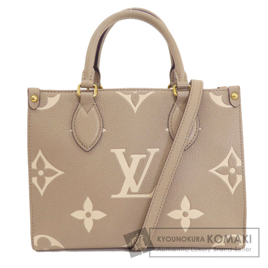 LOUIS VUITTON  M45779 Handbag On the Go PM Tourtrail Crème Empreinte Ladies