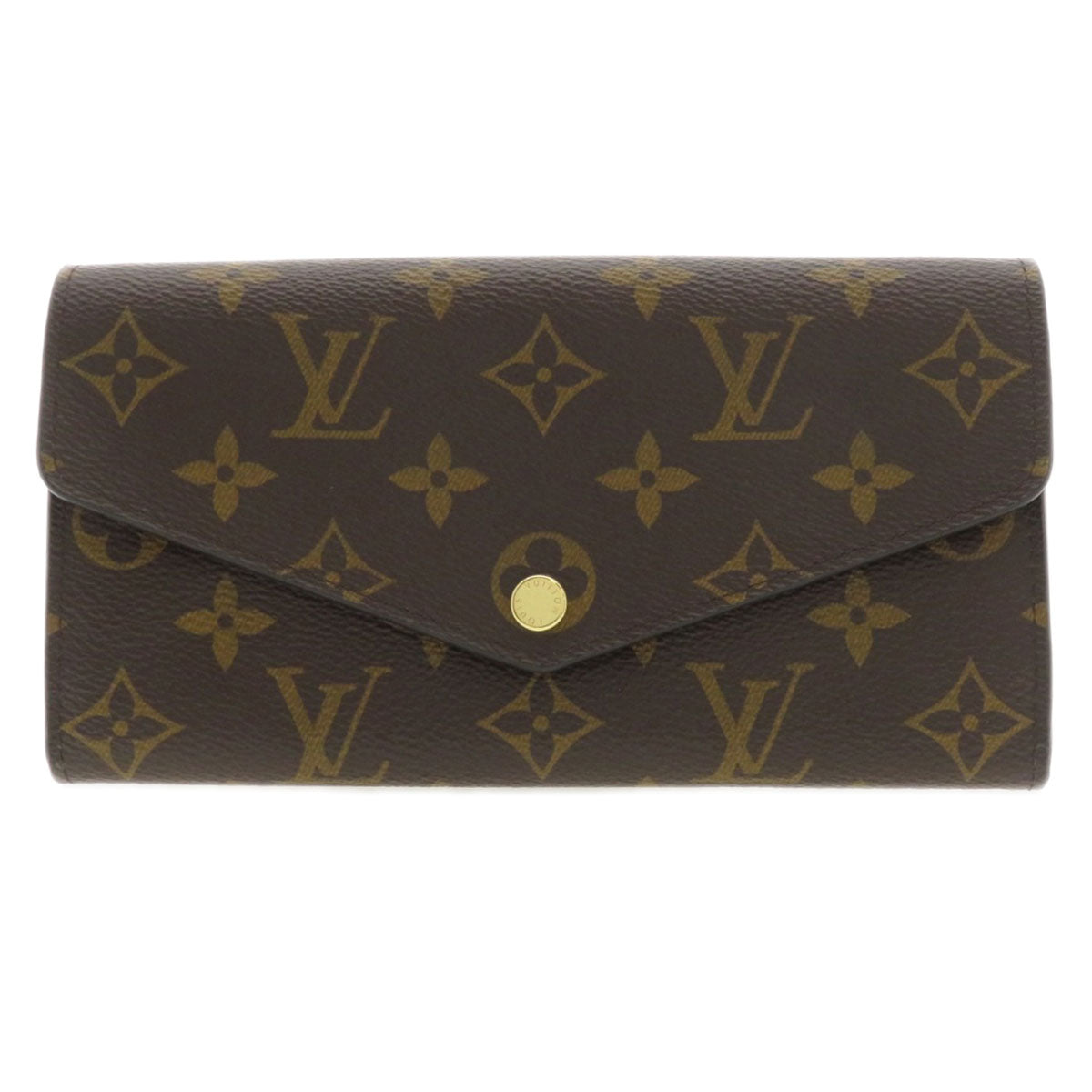 LOUIS VUITTON  M62234 Long wallet (with coin pocket) Portefeiulle Sara Monogram Fuchsia Monogram canvas Ladies