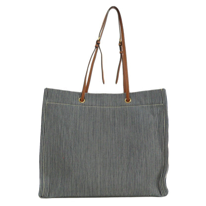 CELINE   Shoulder Bag Stripe Canvas Ladies