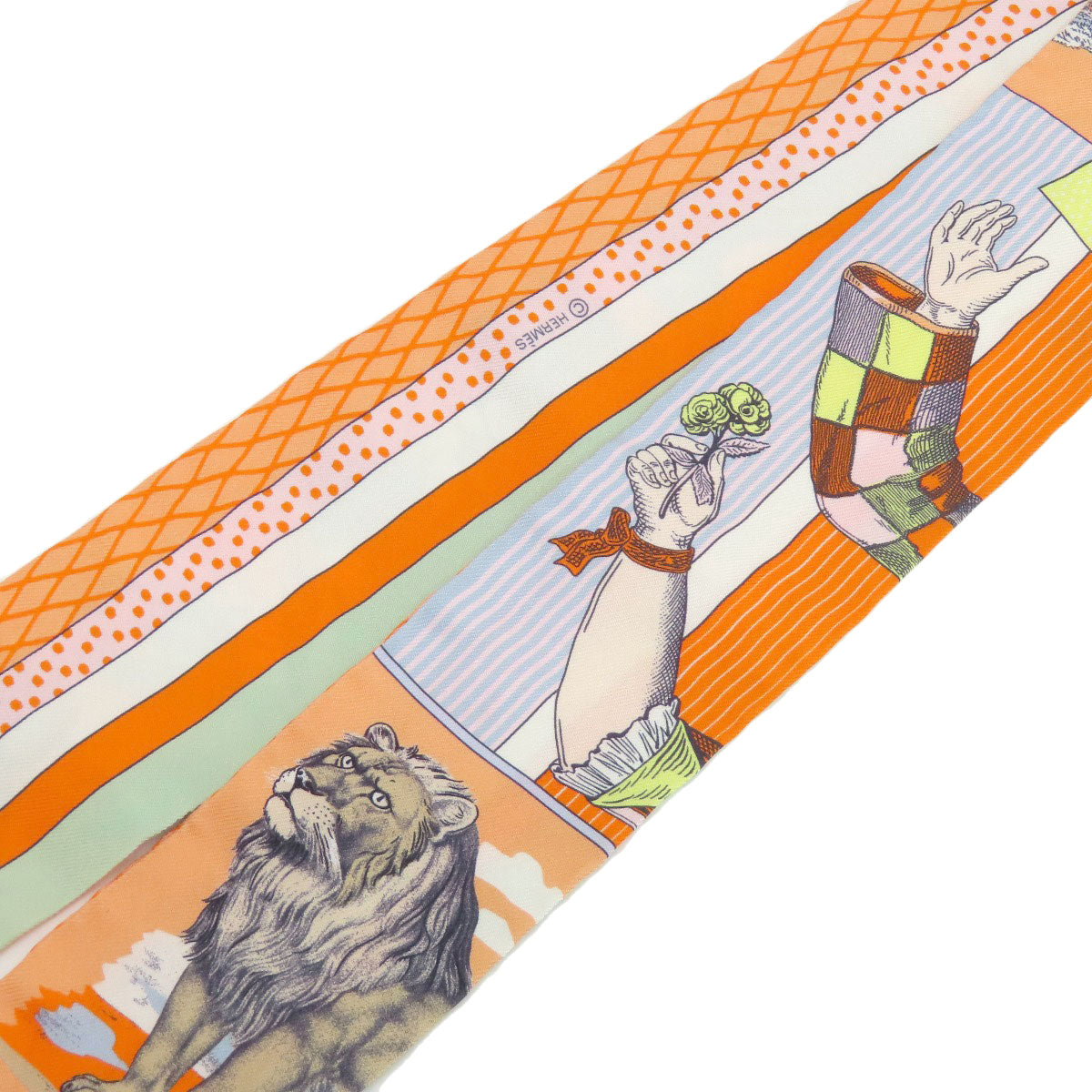 HERMES   Scarf Twilly Silk Ladies