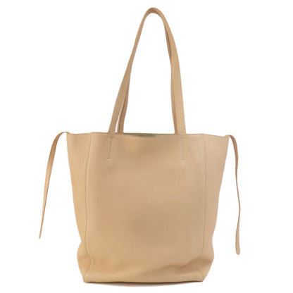 CELINE   Tote Bag logo Leather Ladies