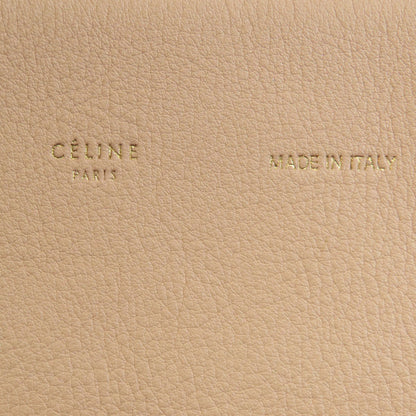 CELINE   Tote Bag logo Leather Ladies