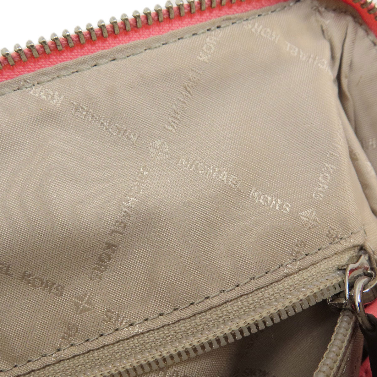 Michael Kors MK Signature 2WAY Handbag Leather Coated CanvasLadies [Used]