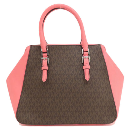 Michael Kors MK Signature 2WAY Handbag Leather Coated CanvasLadies [Used]