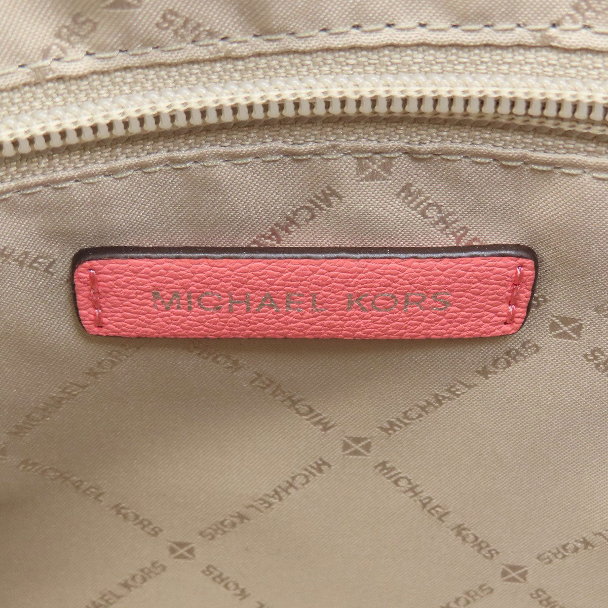 Michael Kors MK Signature 2WAY Handbag Leather Coated CanvasLadies [Used]