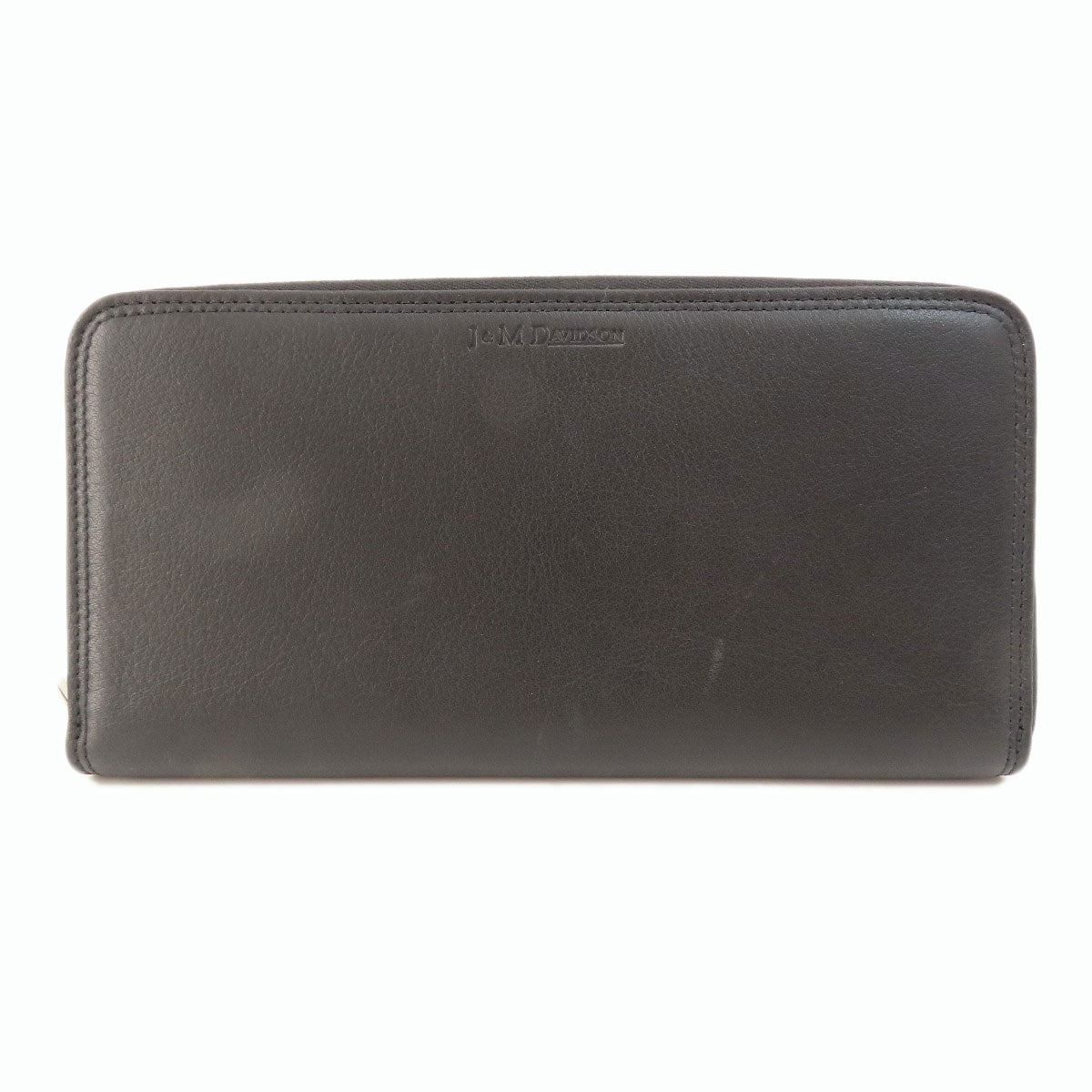 J&M Davidson logo Long wallet (with coin pocket) Leather Ladies [Used]