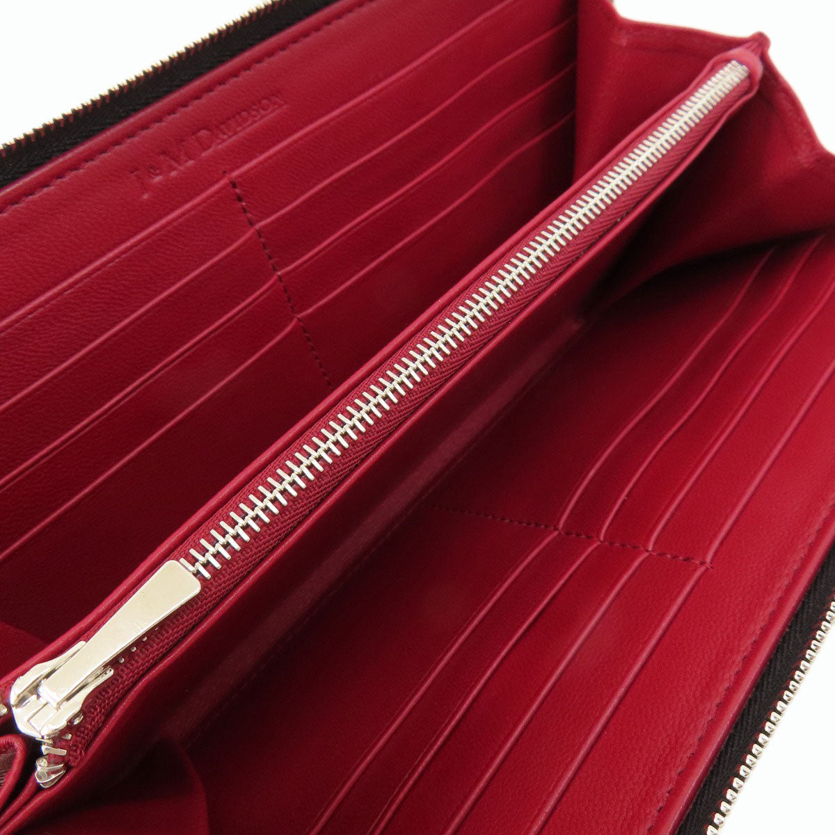 J&M Davidson logo Long wallet (with coin pocket) Leather Ladies [Used]