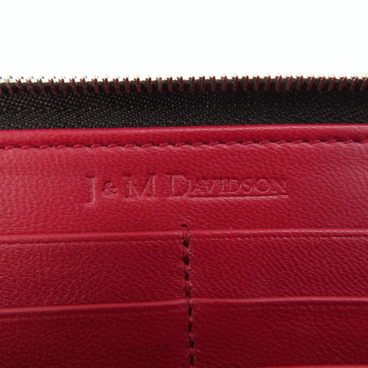 J&M Davidson logo Long wallet (with coin pocket) Leather Ladies [Used]