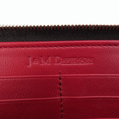 J&M Davidson logo Long wallet (with coin pocket) Leather Ladies [Used]